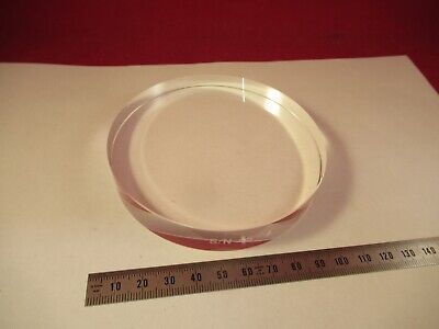 OPTICAL FLAT 4" DIAMETER FUSED SILICA 1/10 WAVE LASER OPTICS AS PICTURED 29-A-02