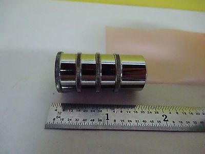 MICROSCOPE PART VINTAGE OBJECTIVE SCREW ON SECTIONS OPTICS AS IS BIN#X3-40