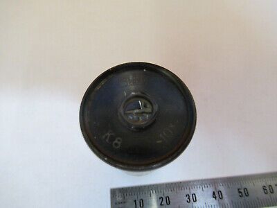 ANTIQUE ZEISS GERMANY EYEPIECE K8 10X OKULAR MICROSCOPE PART AS PICTURED P9-A-46