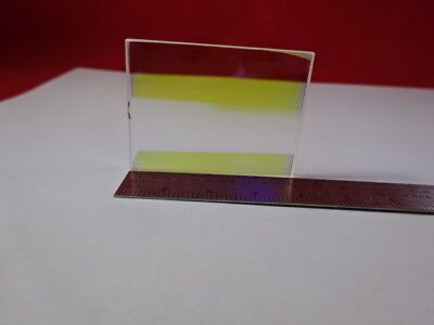 OPTICAL DICHROIC COATED BEAM SPLITTER FLAT OPTICS AS PICTURED &94-59