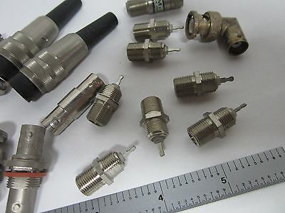 LOT 20 EA RF FREQUENCY CABLE CONNECTOR TYPES AS IS BIN#J2-26