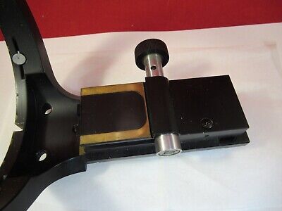 ZEISS GERMANY POLMI BRASS STAGE TABLE HOLDER MICROSCOPE PART AS PICTURED 12-A-36