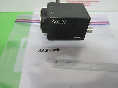 MICROSCOPE INSPECTION VIDEO CAMERA CCD ACUITY CM4000 OPTICS BIN#N5-06