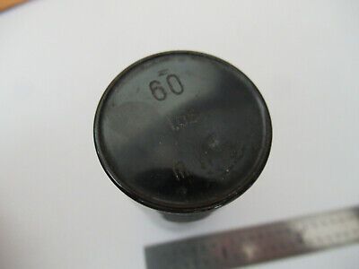 CARL ZEISS EMPTY OBJECTIVE CAN "60" MICROSCOPE PART AS PICTURED #F2-A-35