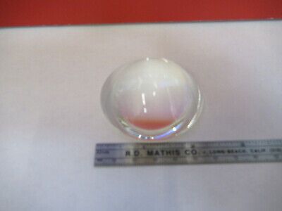 OPTICAL LARGE BI CONVEX GLASS LENS OPTICS AS PICTURED &13-FT-10