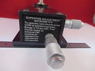 ARDEL KINEMATIC MICROMETER ADJUSTMENT POSITION OPTICAL OPTICS AS IS &W1-A-02