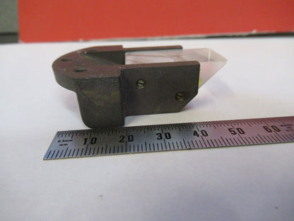 UNBRANDED MOUNTED GLASS PRISM OPTICS MICROSCOPE PART AS PICTURED Q5-B-58