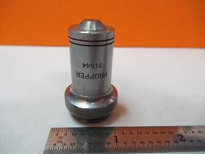 VINTAGE OBJECTIVE PROPPER 40X OPTICS MICROSCOPE PART AS PICTURED &7B-B-137