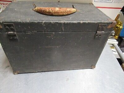 ANTIQUE LEITZ GERMANY 1800's EMPTY WOOD BOX MICROSCOPE PART AS PICTURED &TB-5-d