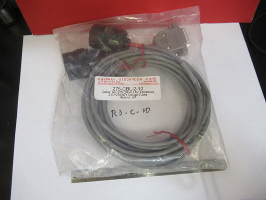 DUNIWAY 275-CBL-2-10 KABEL TERRANOVA MESSGERÄT HOCHVAKUUM WIE ABGEBILDET #R3-C-10