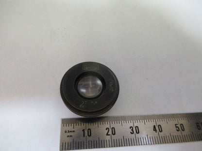 WINKEL ZEISS GERMANY OBJECTIVE 2,5 M LENS MICROSCOPE PART AS PICTURED &H9-A-47