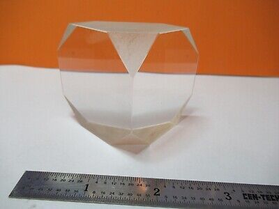 LARGE OPTICAL GLASS PRISM LASER OPTICS AS PICTURED &W8-A-32