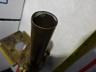 ANTIQUE 1880's BRASS MATTHEWS LONDON FRAME TABLE MICROSCOPE PART AS IS &96-02