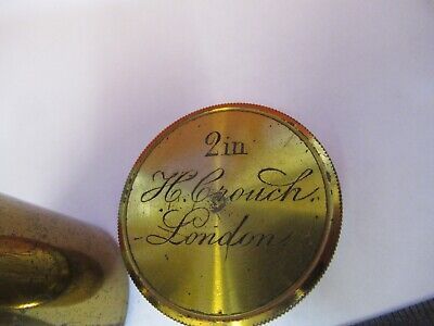 ANTIQUE BRASS HENRY CROUCH LONDON EMPTY OBJECTIVE CANISTER AS PICTURED &Q1-A-06