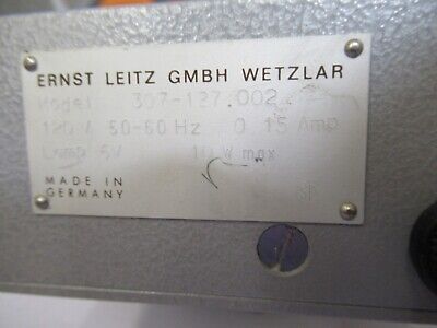 LEITZ GERMANY LAMP ILLUMINATOR MICROSCOPE PART OPTICS AS PICTURED &FT-6-X8