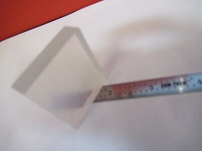 OPTICAL SQUARE GLASS BLOCK FROSTED POLISH DULL SIDES OPTICS AS PICTURED &B9-A-21