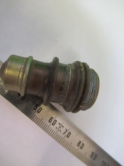 ANTIQUE BRASS OBJECTIVE BAUSCH LOMB  OPTICS MICROSCOPE as pictured &z1-a-204