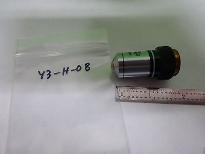 MICROSCOPE PART OBJECTIVE OLYMPUS JAPAN HI M100 100X OPTICS AS IS BIN#Y3-H-08