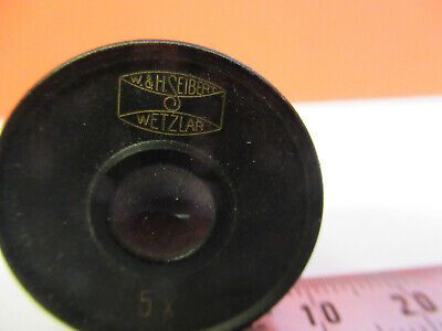 ANTIQUE SEIBERT WETZLAR EYEPIECE 5X OCULAR MICROSCOPE PART AS PICTURED &F6-A-76