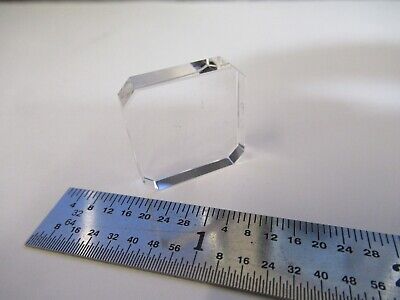 OPTICAL BK7 FLAT GLASS BEVELED SQUARE LASER OPTICS AS PIC &A7-A-54