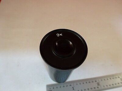 MICROSCOPE PART EYEPIECE OCULAR HUYGENIAN 9X OPTICS AS IS #AO-21