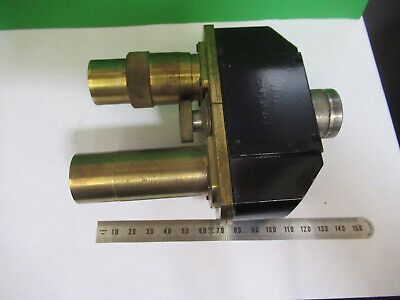 ANTIQUE ERNST LEITZ GERMANY BINOCULAR HEAD MICROSCOPE PART AS PICTURED z9-a-90