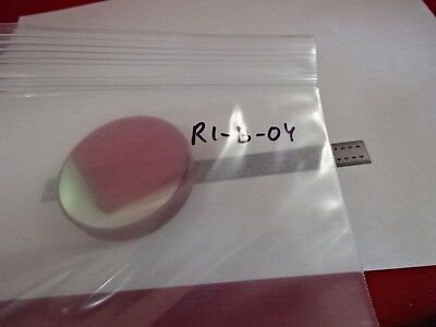 OPTICAL FLAT ZERODUR DICHROIC COATED MIRROR 2 1/2" DIA OPTICS AS IS #R1-B-04