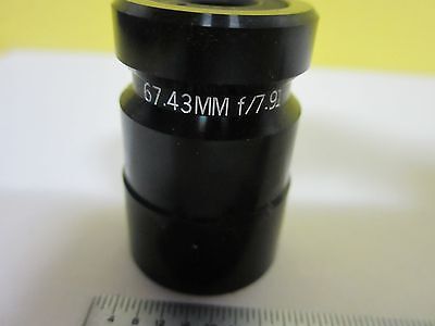 MICROSCOPE PART OBJECTIVE OLYMPUS JAPAN LENS 67.43 mm OPTICS AS IS BIN#U4-10