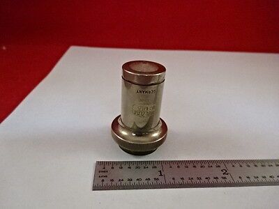 VINTAGE APOCHROMAT ZEISS OBJECTIVE 90X HI OPTICS MICROSCOPE PART AS IS &33-A-20