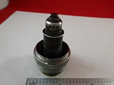 FOR PARTS OBJECTIVE [cracked glass] OPTICS MICROSCOPE PART AS IS BIN#L9-B-41