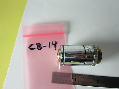 MICROSCOPE PART OBJECTIVE BAUSCH LOMB OPTICS BIN#C8-14