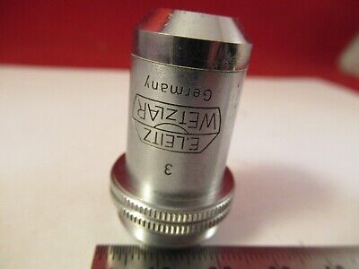 LEITZ GERMANY MICROSCOPE PART OBJECTIVE LENS 10X /170 OPTICS AS PICTURED 8-A-26