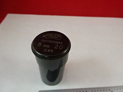 EMPTY ANTIQUE MICROSCOPE OBJECTIVE CONTAINER CARL ZEISS APOCHROMAT AS IS N5-A-30