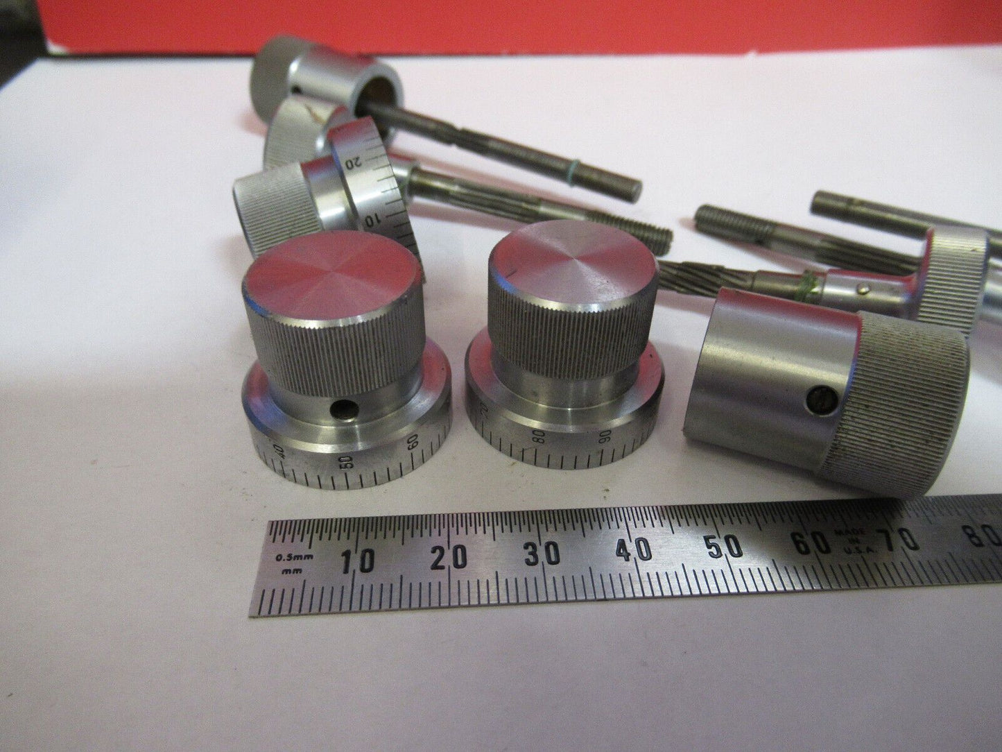 FOR PARTS OR REPAIR WILD HEERBRUGG M11 KNOBS MICROSCOPE PART AS PICTURED S9-A-29