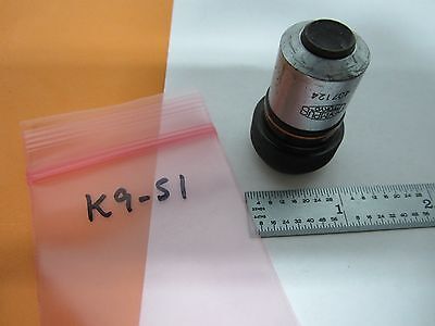 MICROSCOPE PART OBJECTIVE MPLAN 10X OLYMPUS JAPAN OPTICS AS IS BIN#K9-51