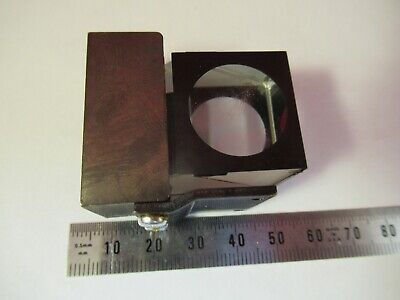 OPTICAL GLASS PRISM OLYMPUS JAPAN HEAD MICROSCOPE PART OPTICS AS PIC &13-A-49