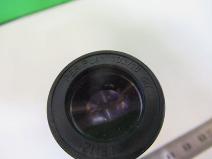 MICROSCOPE EYEPIECE OCULAR LEITZ GERMANY 10X/18 OPTICS as pictured #S2-C-55