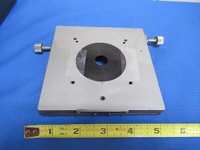 UNITRON JAPAN STAGE TABLE X-Y MICROMETER MICROSCOPE PART AS PICTURED &FT-3-46