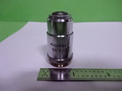 MICROSCOPE PART REICHERT AUSTRIA OBJECTIVE 28X OPTICS AS IS #AI-46