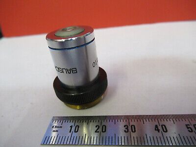 BAUSCH LOMB OBJECTIVE 4X /160 LENS OPTICS MICROSCOPE PART AS PICTURED &8Y-A-22