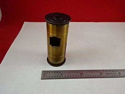 ANTIQUE BRASS SEED MINI MICROSCOPE OPTICS MADE IN FRANCE AS IS #Q5-A-07