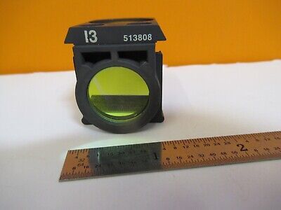 LEITZ LEICA FLUORESCENCE I3 513808 FILTER CUBE MICROSCOPE PART AS PIC &H8-B-08