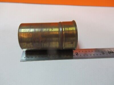 ANTIQUE BRASS EMPTY OBJECTIVE CONTAINER MICROSCOPE PART AS PICTURED &7B-B-57