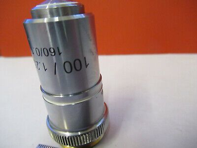 AMSCOPE OBJECTIVE LENS 100X /160 OPTICS MICROSCOPE PART AS PICTURED &8z-a-117