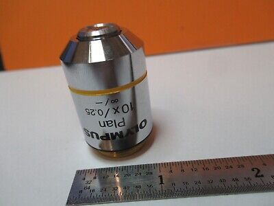 OLYMPUS JAPAN INFINITY OBJECTIVE 10X OPTICS MICROSCOPE PART AS PICTURED &50-A-23