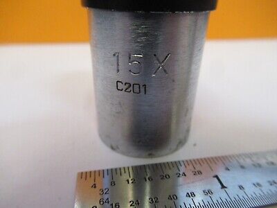 ANTIQUE AO AMERICAN 15X EYEPIECE OPTICS MICROSCOPE PART AS PIC &A9-A-18