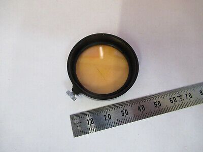 ERNST LEITZ N.Y. ORANGE FILTER MICROSCOPE PART OPTICS AS PICTURED #82-A-11