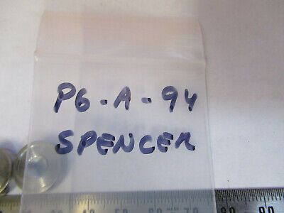 ANTIQUE SPENCER SET of SPANNER NUTS STAGE MICROSCOPE PART AS PICTURED P6-A-94