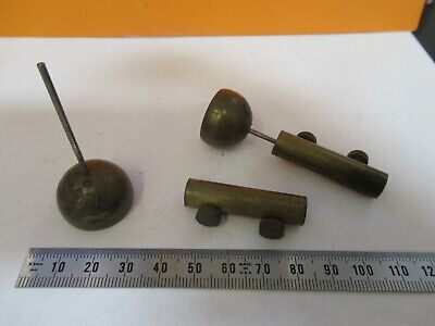 BAUSCH LOMB RARE ANTIQUE BRASS SET FIXTURE MICROSCOPE PART AS PICTURED P3-A-40