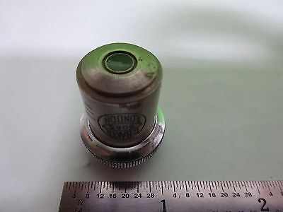 MICROSCOPE PART VINTAGE OBJECTIVE BAKER LONDON 2/3 OPTICS AS IS BIN#H7-A-06